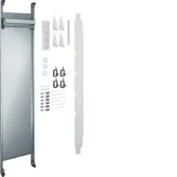 Hager UF411NW Komplettfeld Multimedia, universZ, 1200mm, 1-feld, mit 6xPatchmodulen RJ45.Einbausatz für Multimediaanwendungen zum Einbau in