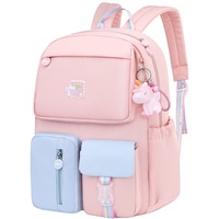 Amythe Kinderrucksack Mädchen,Rucksack Kindergarten,Schulranzen Mädchen 1-3. klasse, Leichte und Wasserdichte Nylon Schultasche für Kinder im Alter von 6-10 Jahren