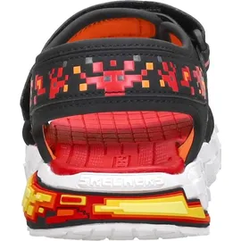 SKECHERS Mega-Splash 4K Kinder Black/Red/Orange 32