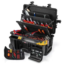 Knipex Werkzeugkoffer Robust45 Move Elektro 63-tlg. schwarz 60,90 x 42,80 x 26,30 cm