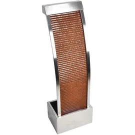 könige hausdeko gmbh Köhko® Wasserwand Segel-Form aus Cortenstahl Höhe 110 cm mit LED-Beleuchtung Terrassenbrunnen Zimmerbrunnen Venezuela 32004