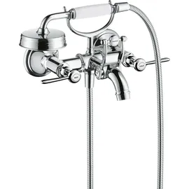 Hansgrohe AXOR Montreux 2-Griff-Wannenarmatur Aufputz, mit Hebelgriffen Chrom