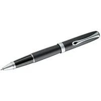 Diplomat - Tintenroller Excellence A2 Lapis schwarz matt Chrom - Schick und elegant - Lange Lebensdauer - Lapis schwarz - 5 Jahre Garantie