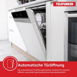 Telefunken G-ET-6014-C-I Einbau-Geschirrspüler (teilintegrierbar, 598 mm breit, Edelstahl)