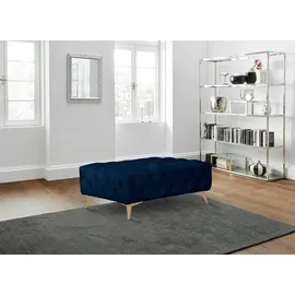 Home Affaire Polsterhocker Glynis Polyester 120 x 45 x 80 cm Blau