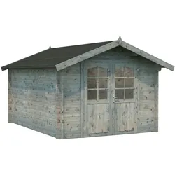 Gartenhaus PALMAKO "Lotta", grau, ohne Fußboden, ohne Dacheindeckung, Gartenhäuser, 10 qm