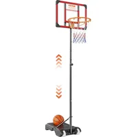 Vevor Basketballkorb Outdoor Basketballständer 152,4–213,4 cm Einstellbare Höhe, Basketballanlage