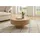 SalesFever Couchtisch rund beige Esche 80 x 34 cm