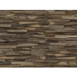 Indo Holz Wandverblender Teak Elegance Charred