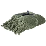home&styling collection Kuscheldecke 130 x 160 cm Grün/Beige