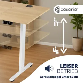 CASARIA Höhenverstellbarer Schreibtisch Beige