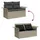 vidaXL Garten-Sofa-Set 9-tlg. hellgrau Polyrattan