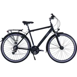 HAWK Trekking Gent Premium Fahrrad Herren 28 Zoll 24 Gang Kettenschaltung SCHWARZ 57 CM