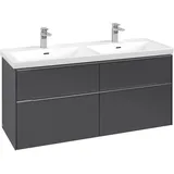Villeroy & Boch Waschbeckenunterschrank 4 Auszüge 127,2 x 57,9 x 46,2 cm Graphit