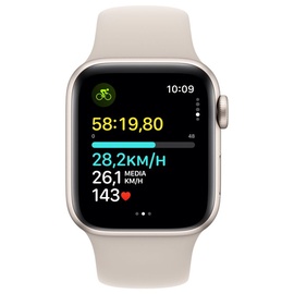 Apple Watch SE GPS 40 mm Aluminiumgehäuse polarstern, Sportarmband polarstern M/L
