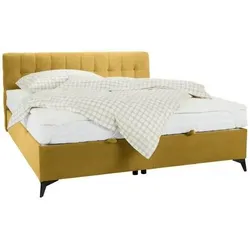 Boxbett in Gelb ca. 180x200cm