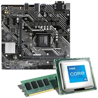 Mainboard Bundle | Intel Core i5-11400F 6x2600 MHz, ASUS Prime H510M-E, 16 GB DDR4-RAM, 1x M.2 Port, 4X SATA 6Gb/s, USB 3.2 Gen1 | Tuning Kit | CSL PC Aufrüstkit