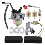 Hippotech Vergaser mit Luftfilter Ersatz für Honda GX160 GX120 GX200 GX168 168F 5.5HP 6.5HP 163cc 196cc Motor Generator