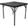 chefgastro Gartentisch klappbar 86 x 86 x 74 cm Schwarz