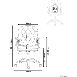 Beliani Bürostuhl PRINCESS