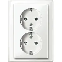 Merten Doppelsteckdose Unterputz Weiß 2 St.