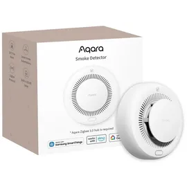 Aqara Smart Rauchmelder mit 10 Jahres Batterie, Zigbee Rauchmelder (Erfordert Aqara Zigbee3.0 Hub, Unterstützt HomeKit, Matter over Bridge) weiß