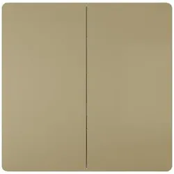 Siemens 5TG71450MG00 DELTA style gold Wippe 2-fach neutral 68x68mm