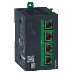 Schneider Electric TMSES4 Kommunikationsmodul, Modicon M262, Ethernet Netzwerkerweiterung für SPS, 4 RJ45 Anschlüsse