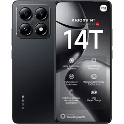 XIAOMI Smartphone "Xiaomi 14T 256GB", schwarz (titan schwarz), 256 GB, Mobiltelefone