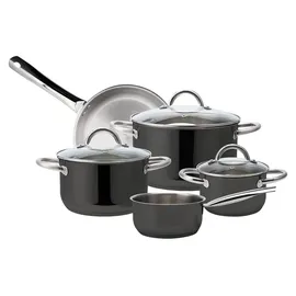 Echtwerk Topf-Set 8-tlg. 1 x Kochtopf 16 cm + 1 x Kochtopf 20 cm + 1 x Kochtopf 24 cm + 1 x Kasserolle 16 cm + 1 x Bratpfanne 24 cm
