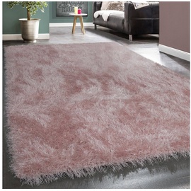 Paco Home Hochflor-Teppich »Glamour 300«, rechteckig, 29987428-4 rosa 70 mm,