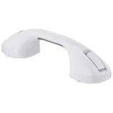 Relaxdays Haltegriff Premium mit Saugnapf bis 70 kg grau/weiß