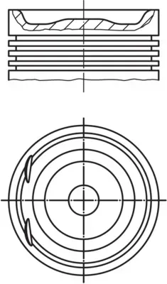 MAHLE Kolben 0122003 für Opel