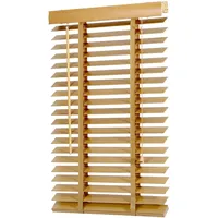 Sekey Holzjalousie 50 mm 70 x 130 cm Naturholzfarbe
