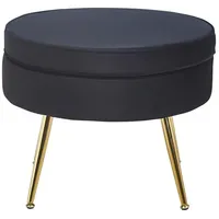 SalesFever Clam rund schwarz/gold