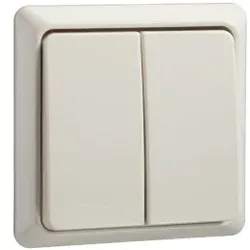 Elso 501500 Serienschalter 10A komplett RENOVIERUNG Steckklemme perlweiß