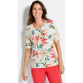 GOLDNER Kurzgröße: Cityshirt mit floralem Muster in bunt / gemustert), | Gr.: 24