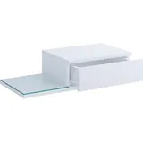 VCM Design Wandschublade Nachttisch KonsilaL - Weiß