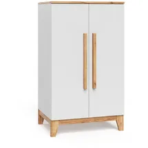 VitaliSpa Kinderkleiderschrank Malia 70 x 120 cm Eiche weiß