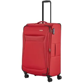 Travelite Chios 4 Rollen Kofferset 3-teilig mit Dehnfalte rot