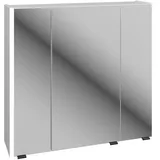 XORA Spiegelschrank Itallo, Klar, Metall, 6 Fächer, 76x70x21.6 cm, Badezimmer, Badezimmerspiegel, Spiegelschränke