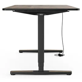 Yaasa Schreibtisch Desk Pro 200 x 80 cm Eiche dunkel/Schwarz