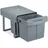 Relaxdays Einbaumülleimer 15 l Grau