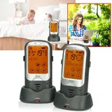 Alecto DBX68GS - Babyphone für den Außenbereich mit langer Reichweite, anthrazit / schwarz - Schwarz