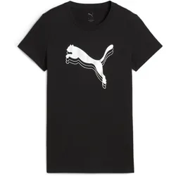 PUMA T-Shirt »ESS METALLIC TEE« PUMA PUMA Black-Metallic silver XL