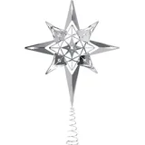 Rosendahl Weihnachtsbaumspitze, Metall, Silber, 32 cm