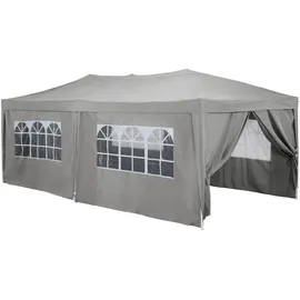 Konifera Faltpavillon, (Set), BxT: 300x600 cm - 2 Jahre Gewährleistung - mind. 14 Tage Rückgaberecht - Grau B/T: 300cm x 600cm, Pavillons,