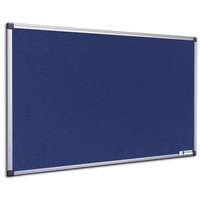 Master of Boards Filz-Pinnwand mit Aluminium-Rahmen | Blau | Für Wohnung und Büro