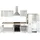 kochstation Küchenzeile KS-Athen 300 cm weiß