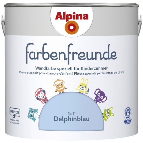 ALPINA Dispersionsfarbe »Farbenfreunde«, Delphinblau, matt